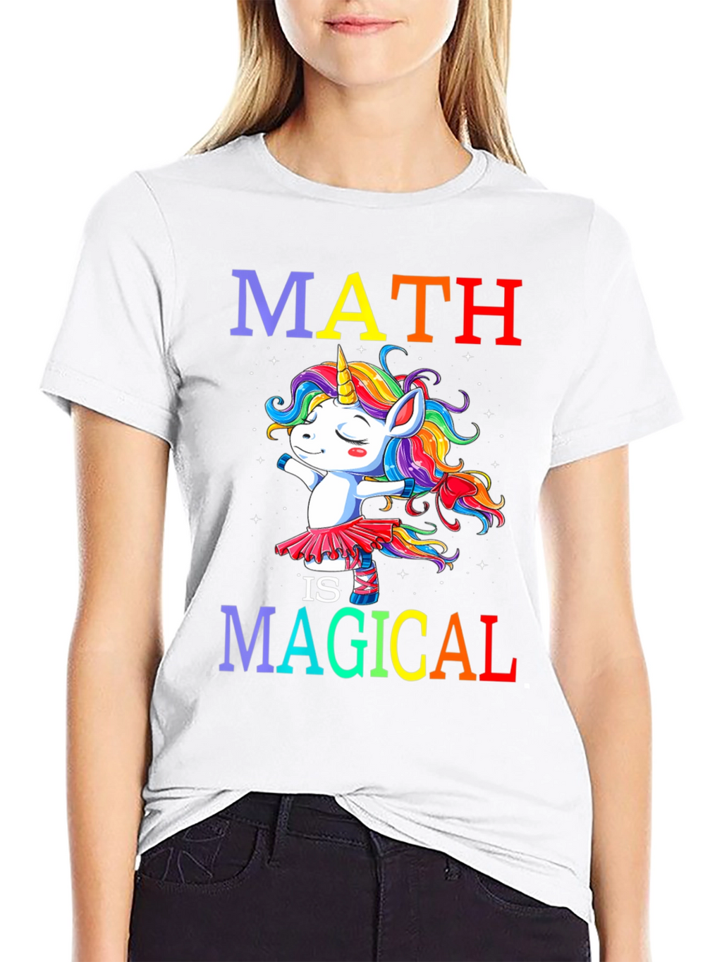 Math is Magical Unicorn Graphic Tee