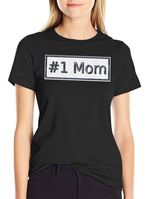 #1 Mom Graphic T-Shirt - Perfect Gift for Mothers Day