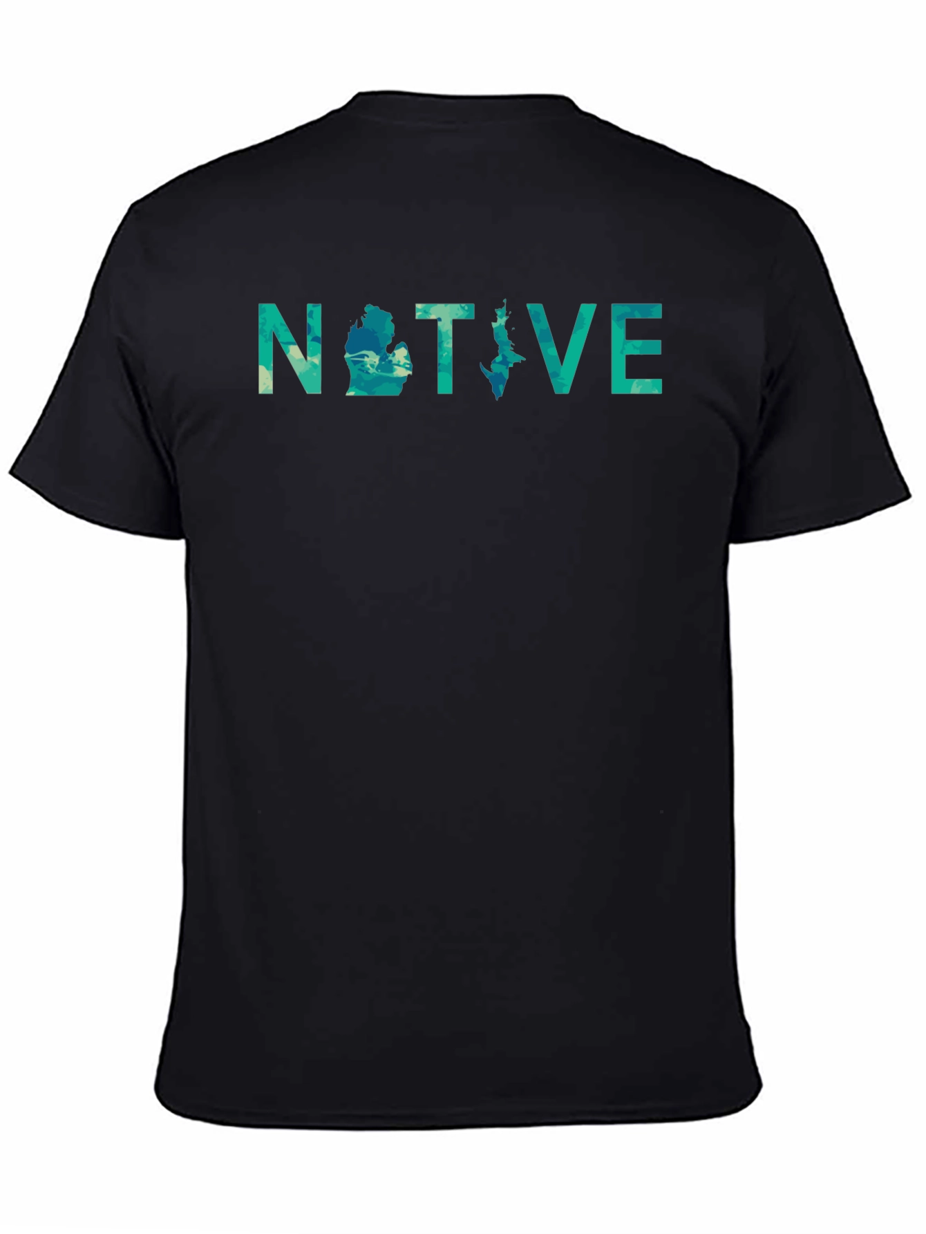 Michigan Native Tee - Black Graphic T-Shirt