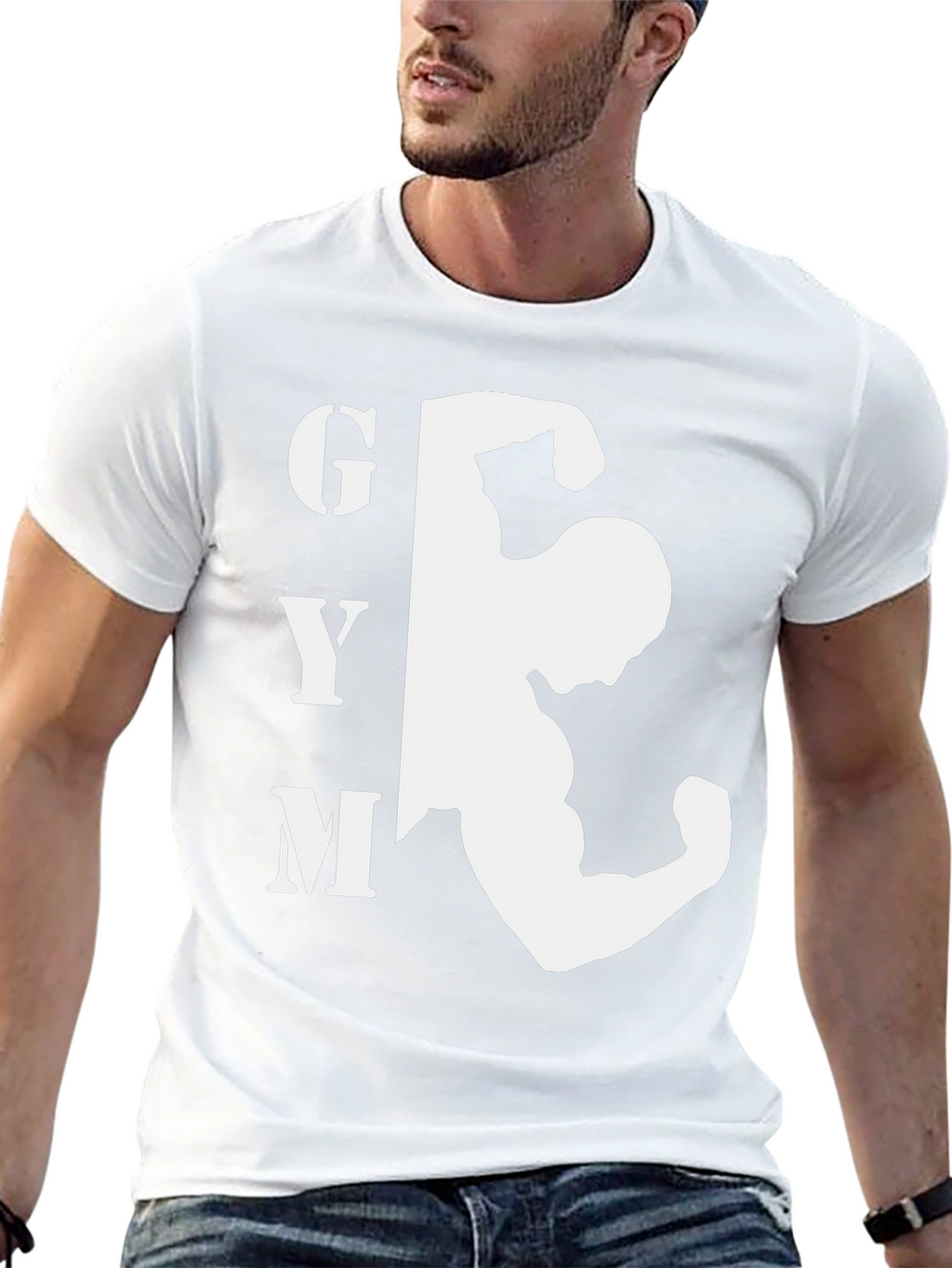 Gym Bodybuilding Graphic Black T-Shirt