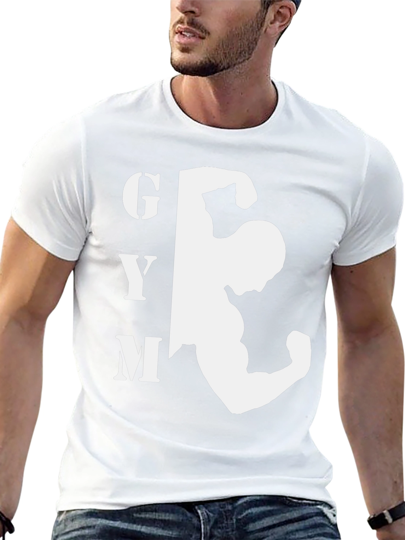 Gym Bodybuilding Graphic Black T-Shirt