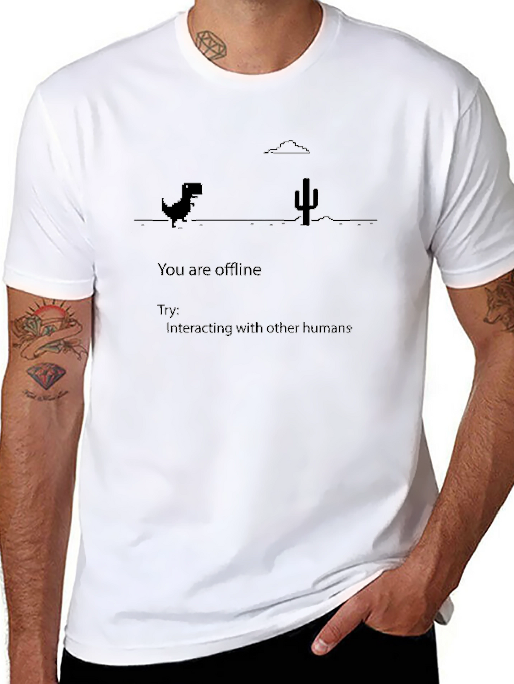 Offline Dinosaur T-Shirt - Interact with Humans!