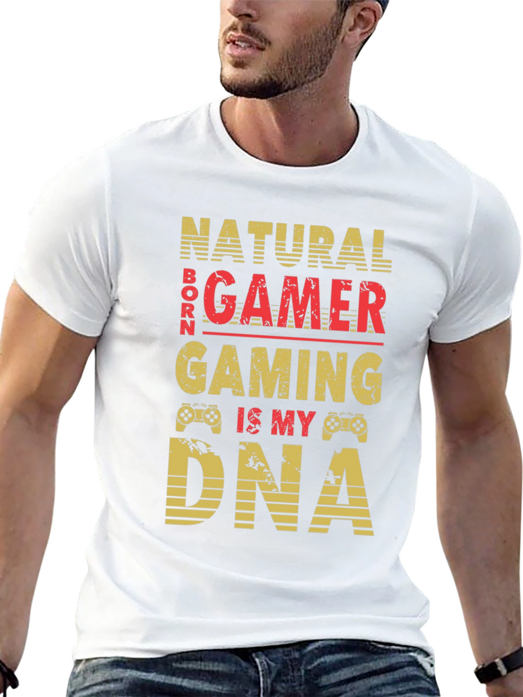 Natural Born Gamer T-Shirt - Gaming DNA Tee
