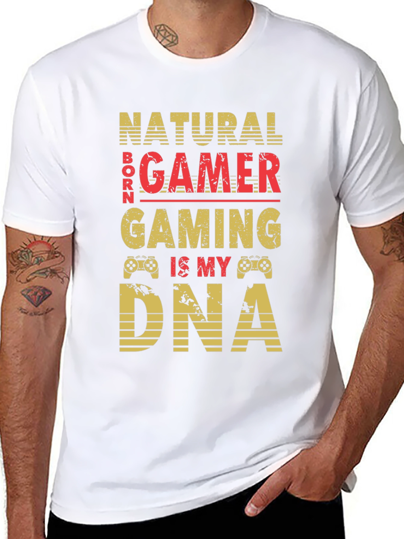Natural Born Gamer T-Shirt - Gaming DNA Tee