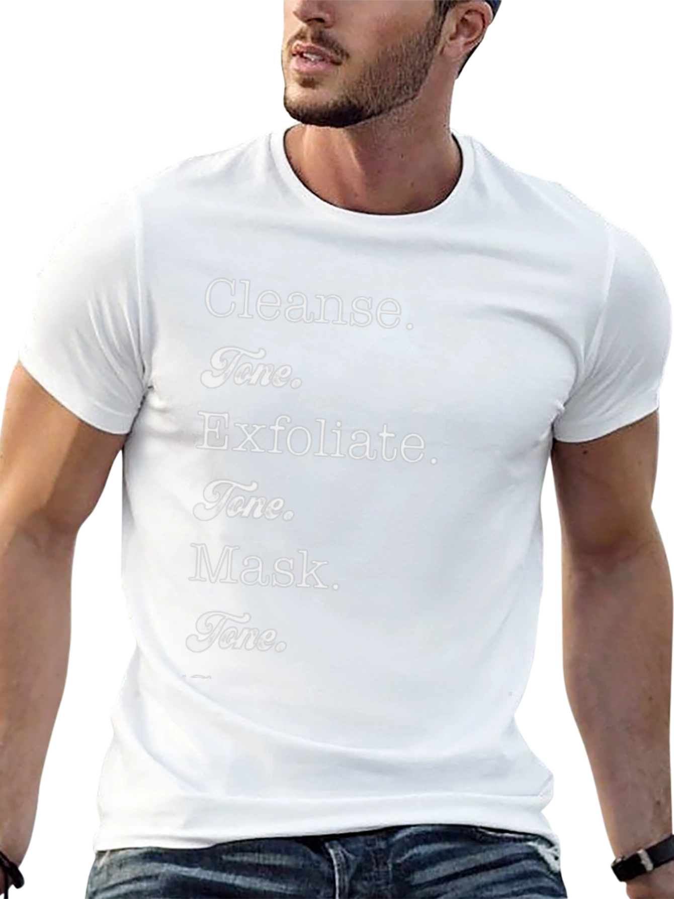 Cleanse Tone Exfoliate Mask T-Shirt - Beauty Routine