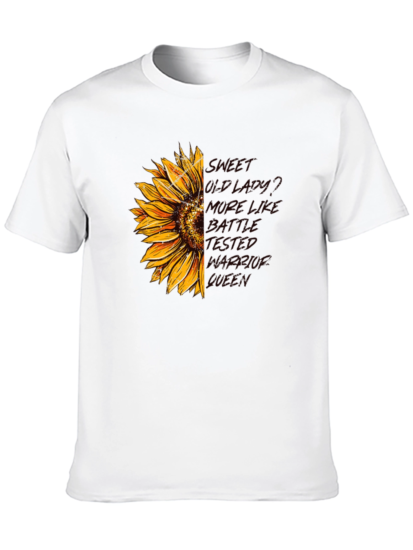 Sunflower Warrior Queen Graphic Tee