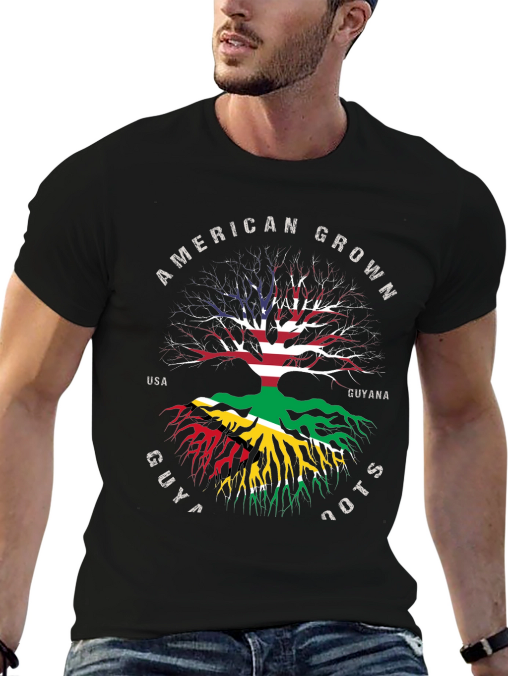 American Grown Guyana Roots T-Shirt