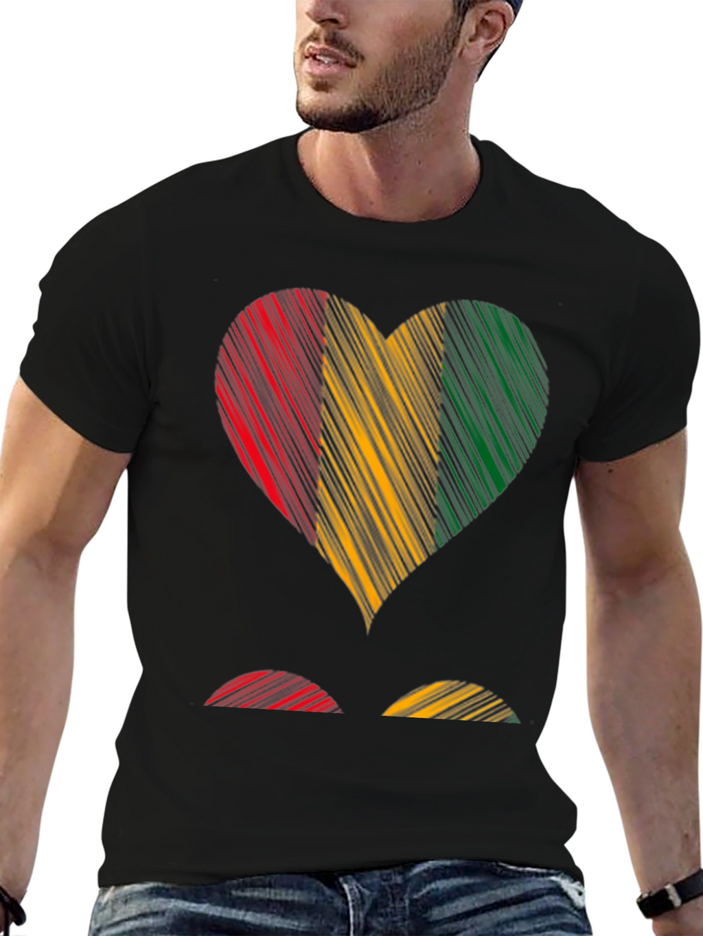 Guinea Heart Flag T-Shirt - Show Your Pride!