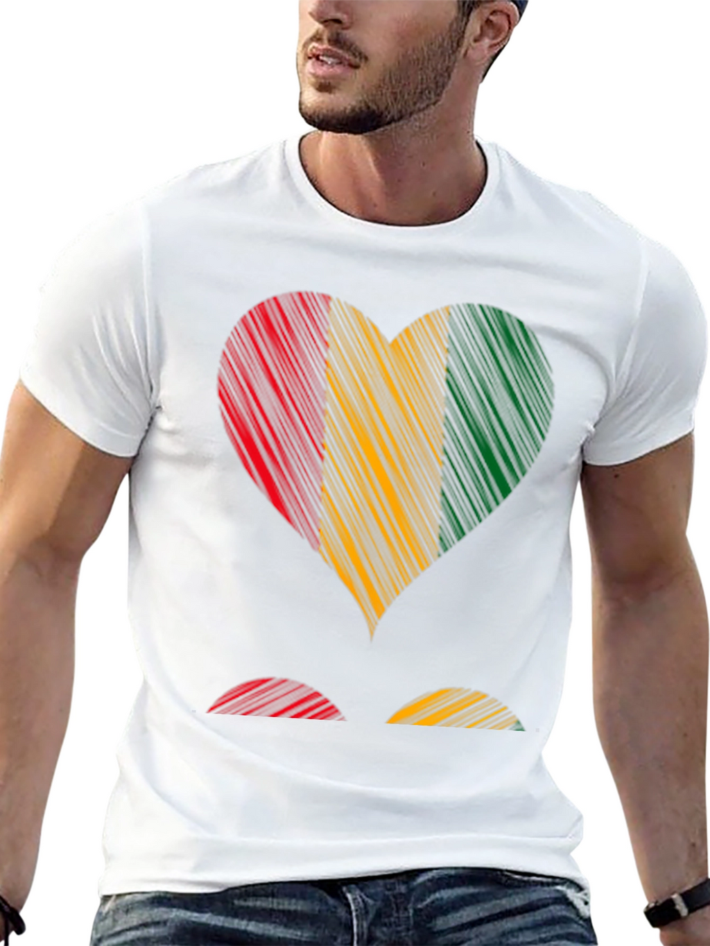 Guinea Heart Flag T-Shirt - Show Your Pride!