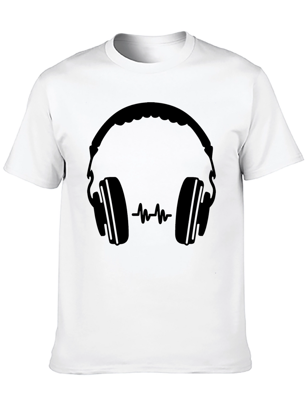 Headphones Graphic Tee - Modern Music Lover T-Shirt
