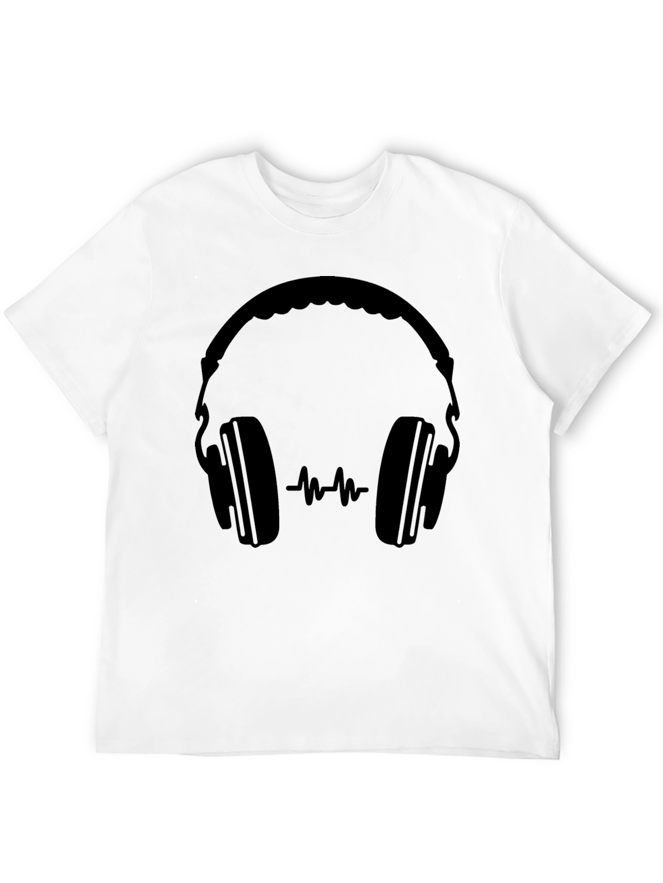 Headphones Graphic Tee - Modern Music Lover T-Shirt