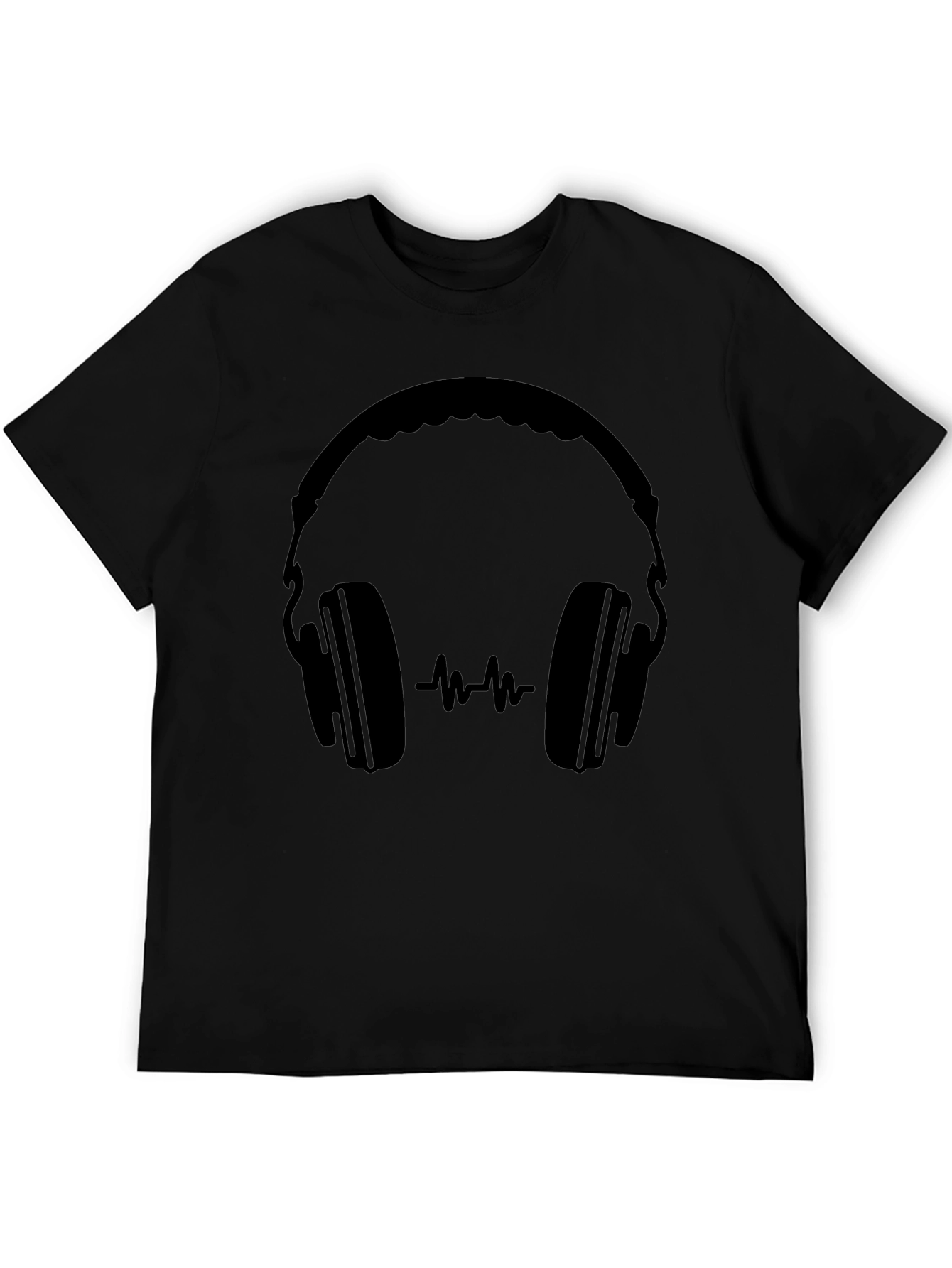 Headphones Graphic Tee - Modern Music Lover T-Shirt