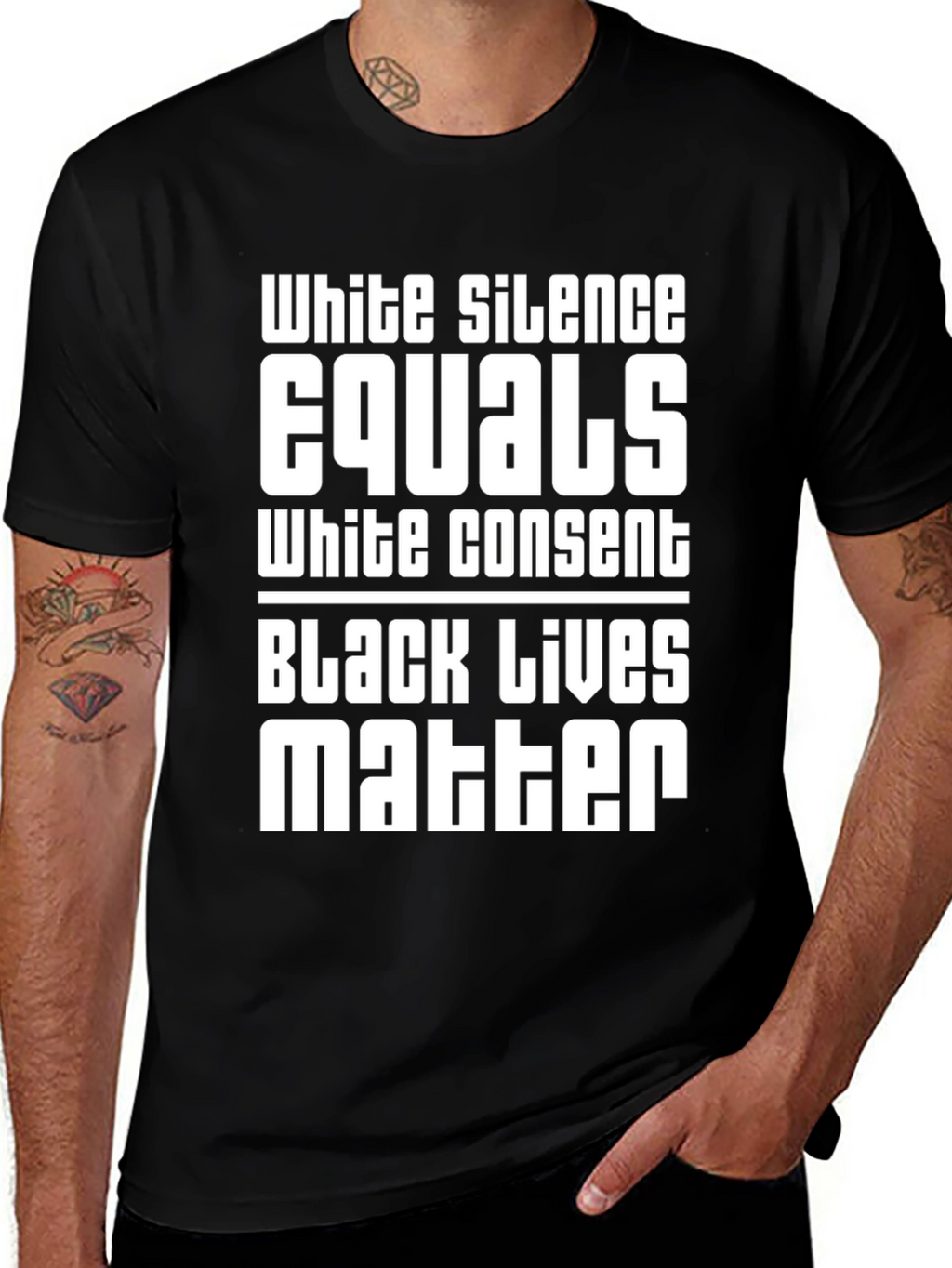 Black Lives Matter Statement Graphic Tee