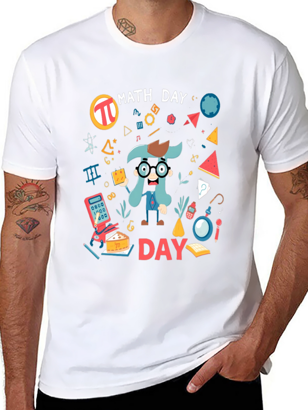 Math Day Graphic T-Shirt - Black