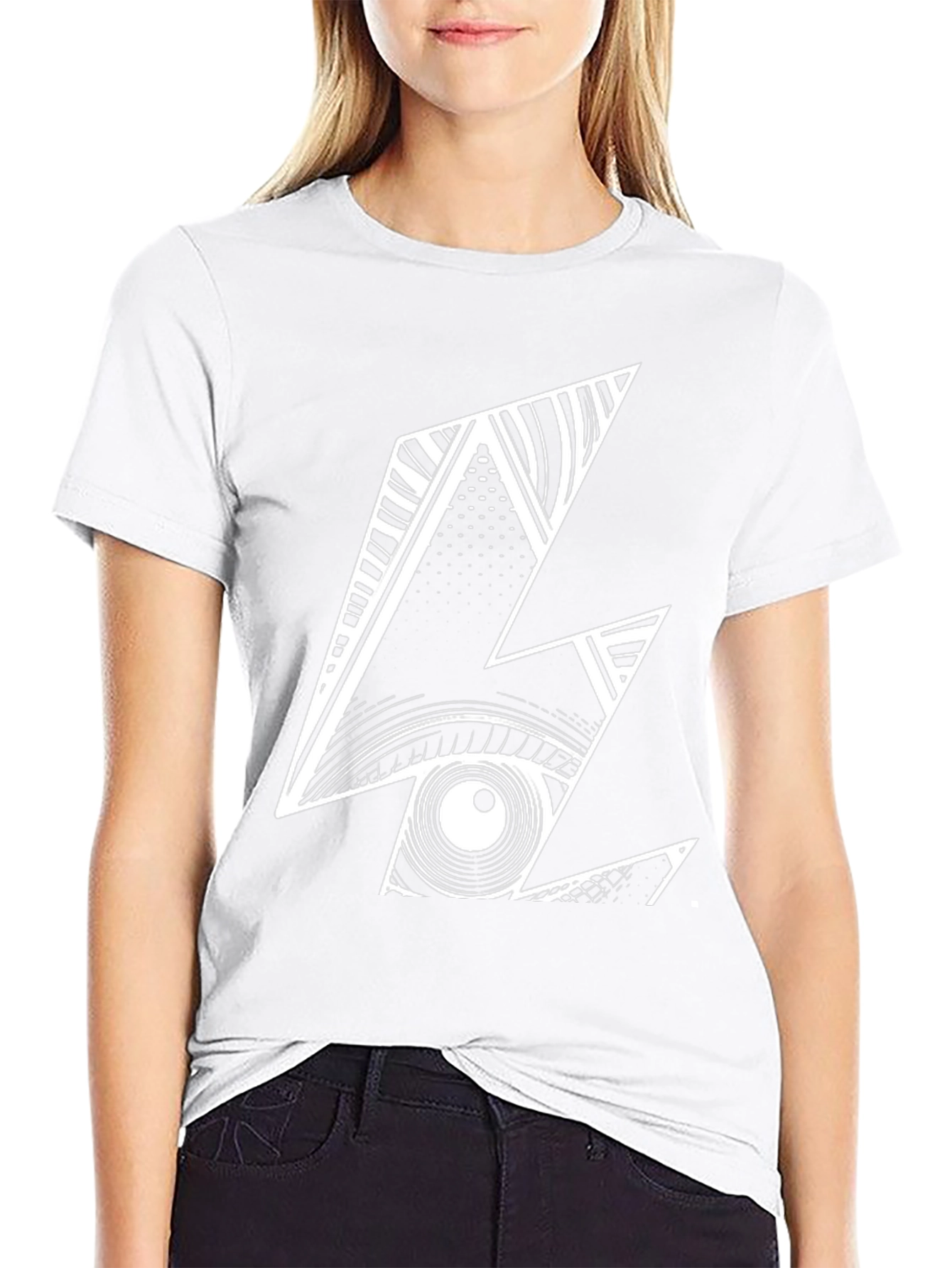 Abstract Graphic Print Mens T-Shirt