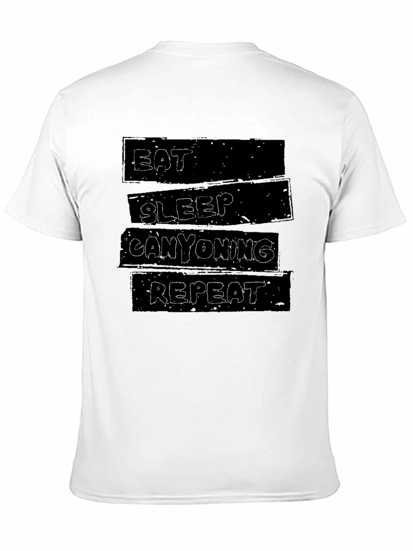 Eat Sleep Canyoning Repeat Black T-Shirt