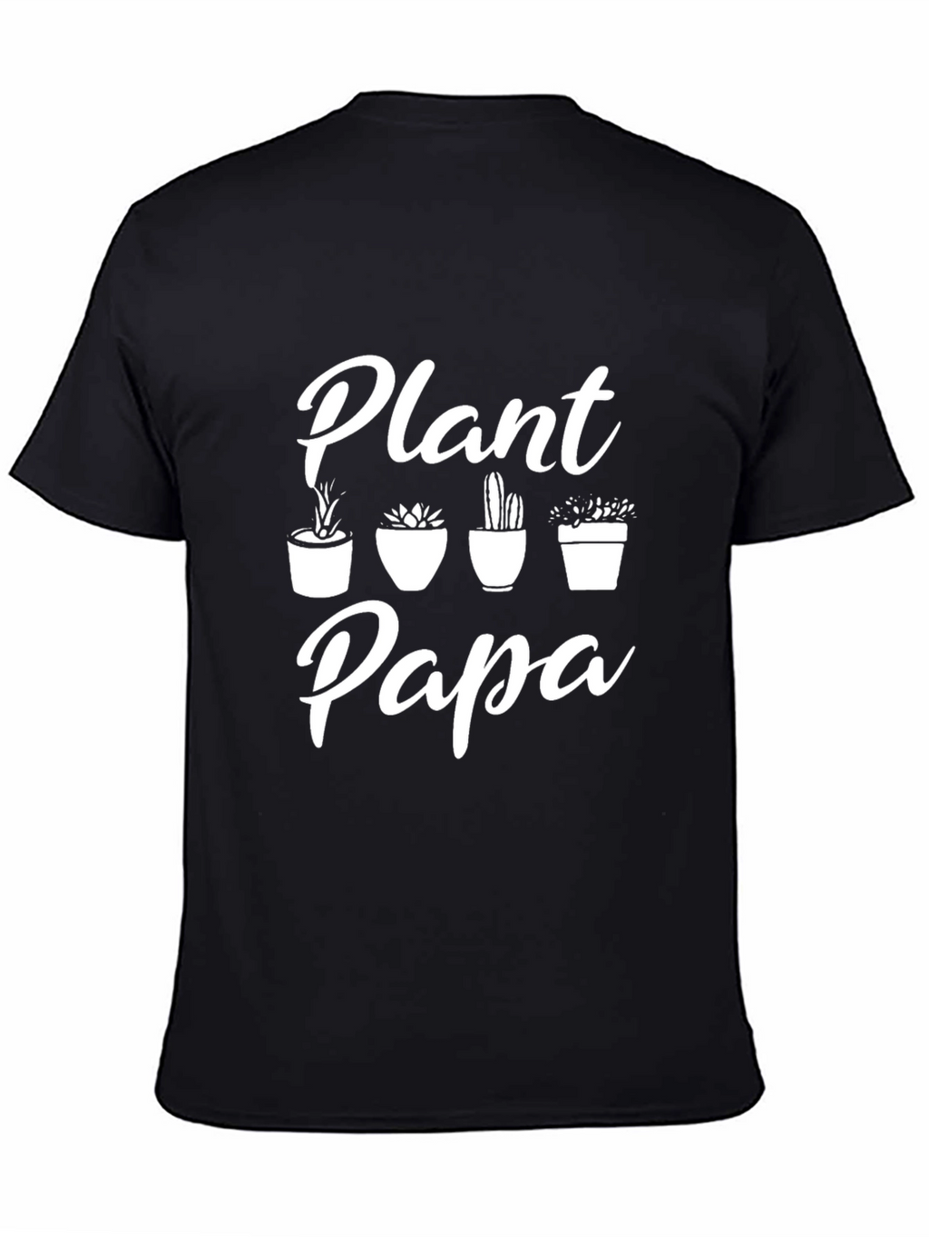 Plant Papa Graphic T-Shirt - Black