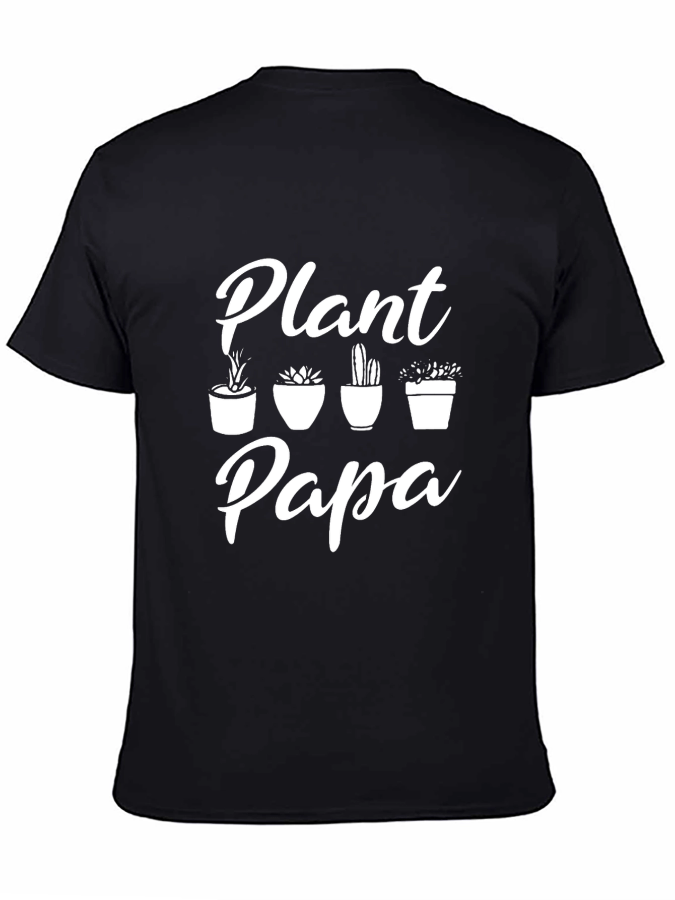 Plant Papa Graphic T-Shirt - Black