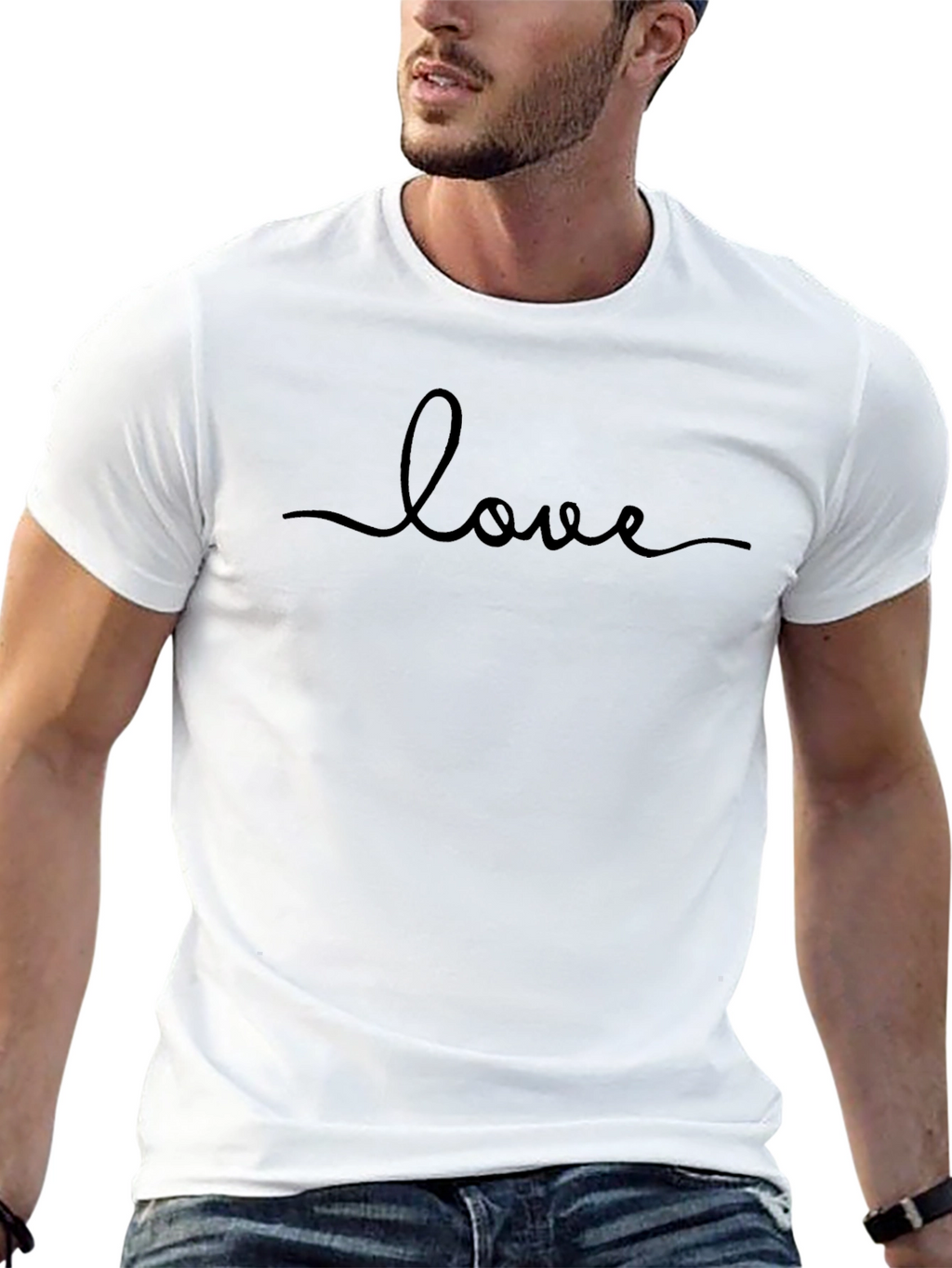 Love Script Tee - Stylish Casual Comfort