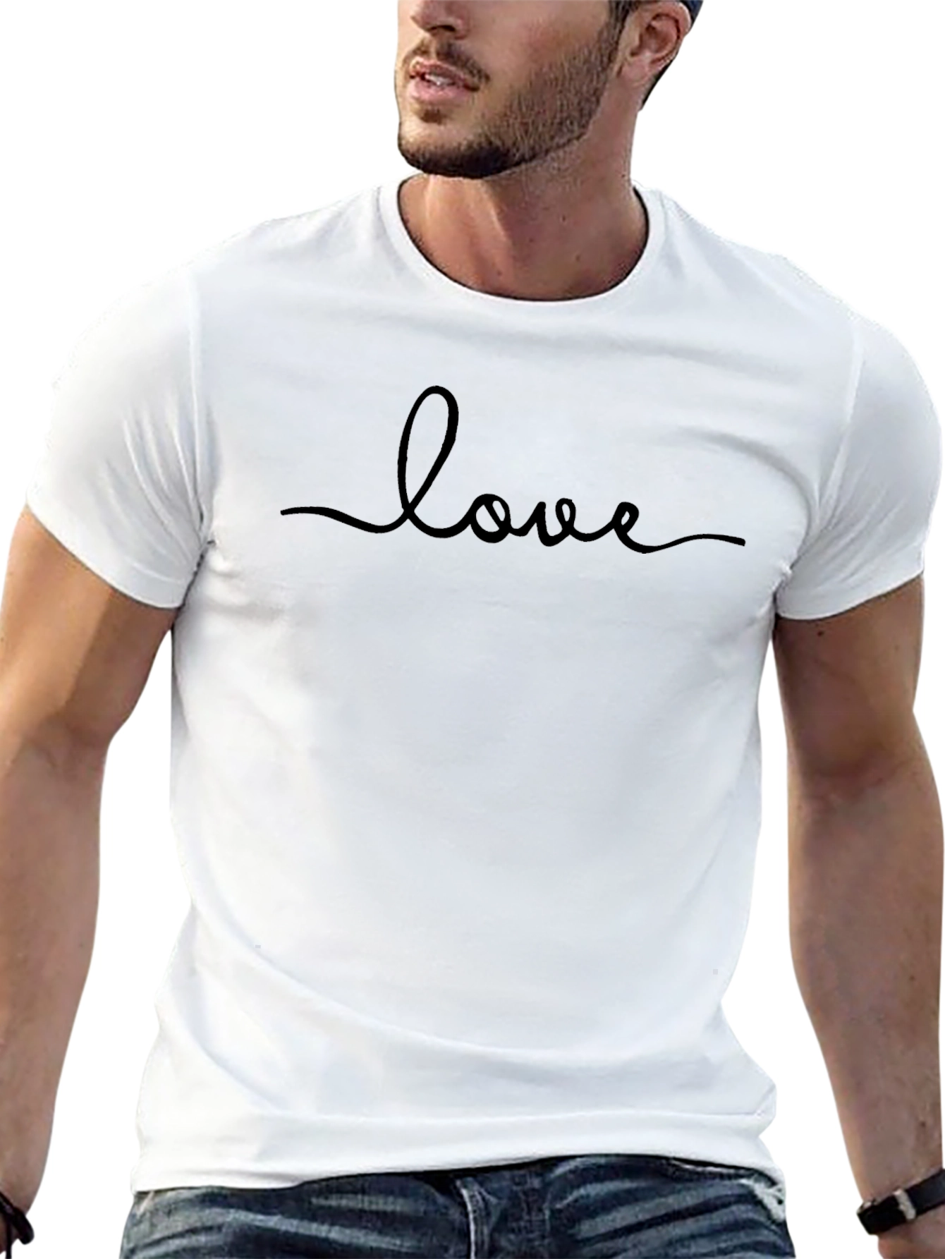 Love Script Tee - Stylish Casual Comfort