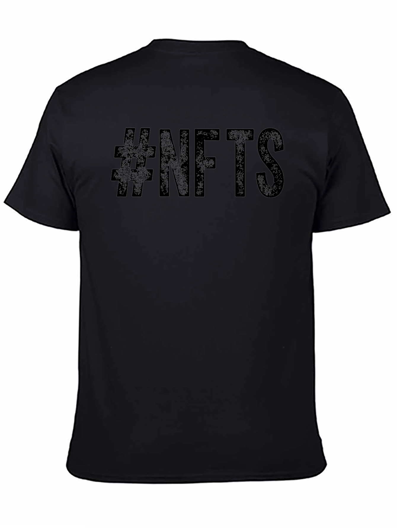 #NFTs Black Graphic Tee - Mens Casual Fashion