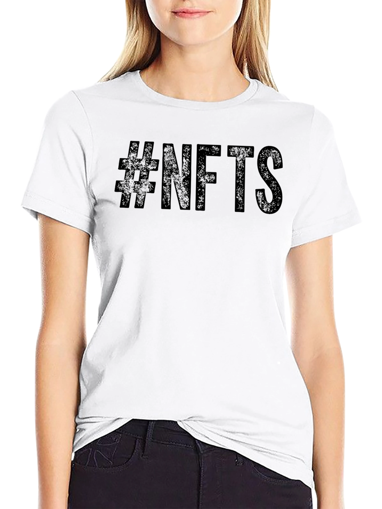 #NFTs Black Graphic Tee - Mens Casual Fashion