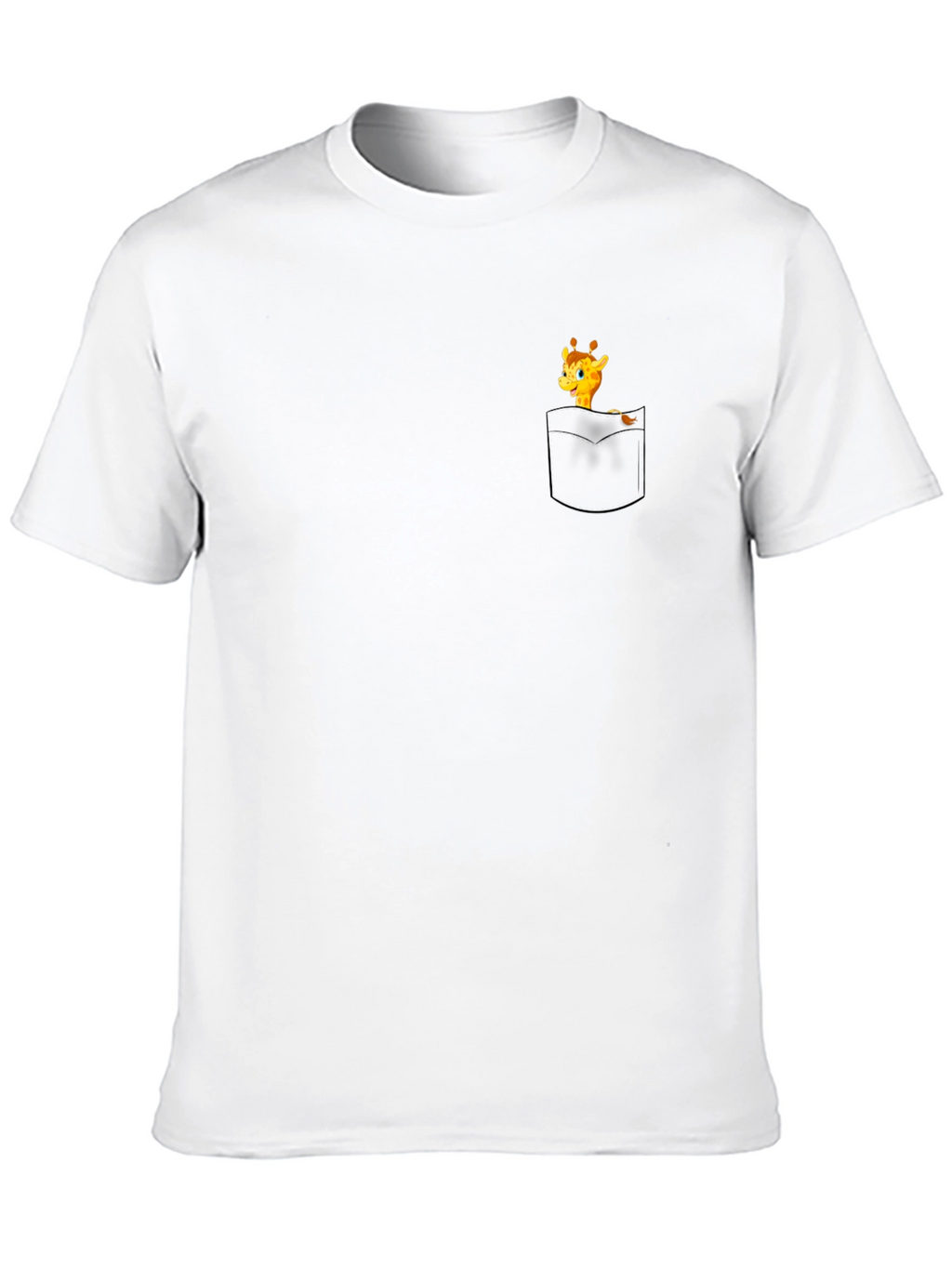 Giraffe Pocket Graphic Tee - Black