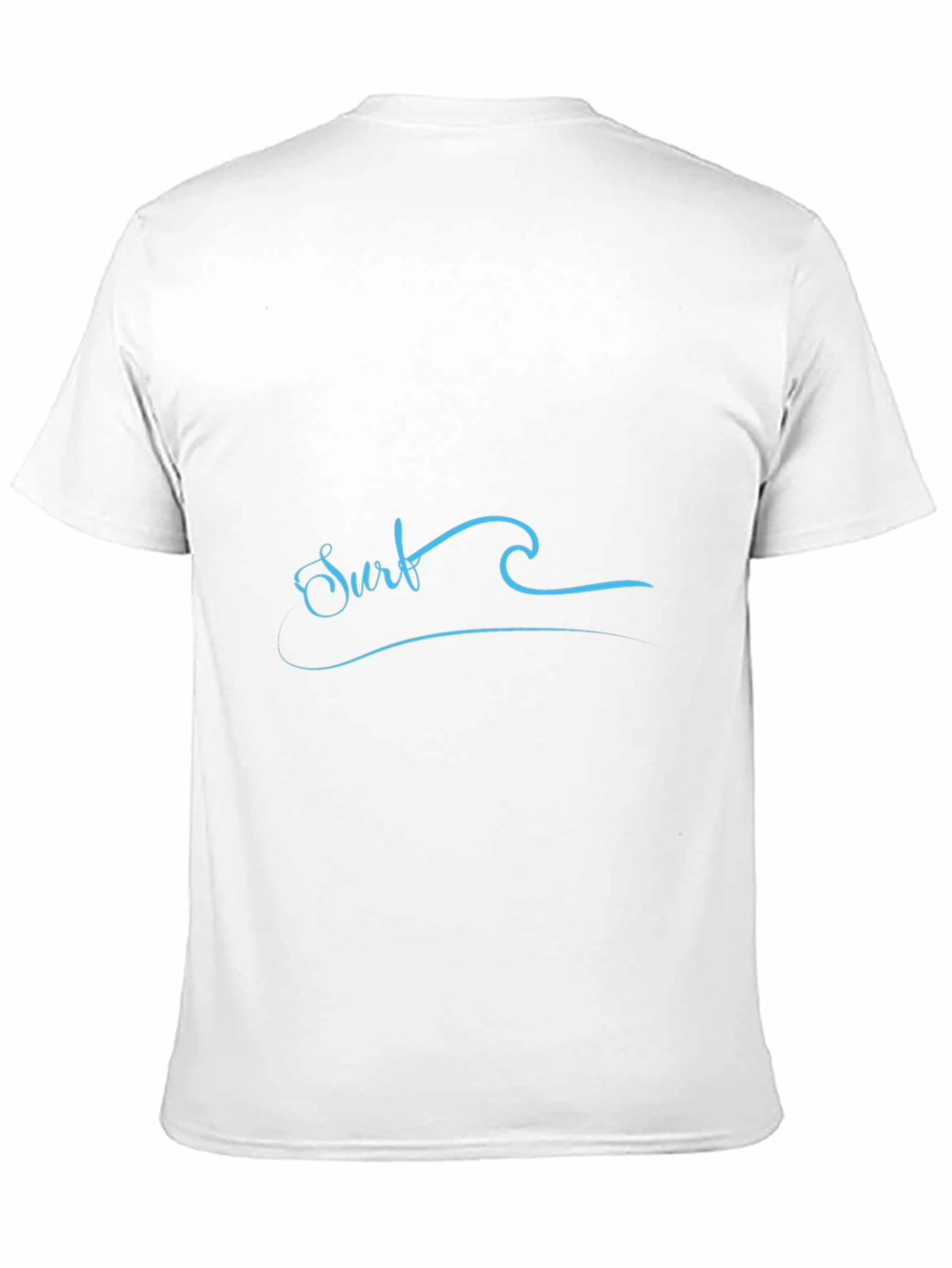 Surf Wave Graphic Tee - Black Cotton T-Shirt