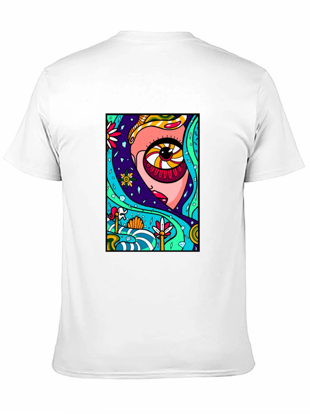 Psychedelic Eye Graphic Black Tee