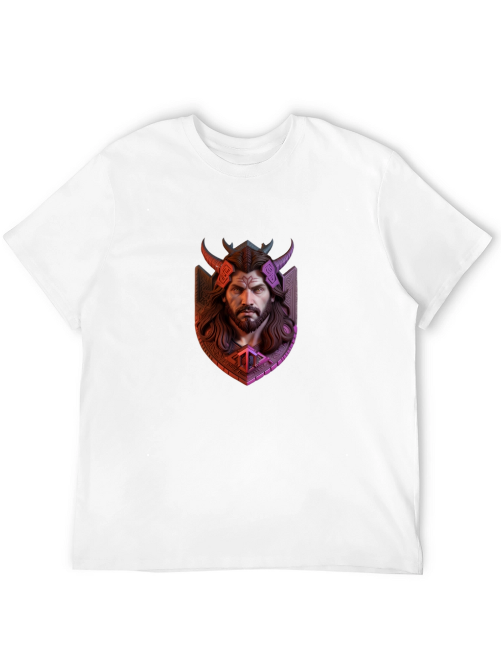 Viking Warrior Graphic Tee - Black
