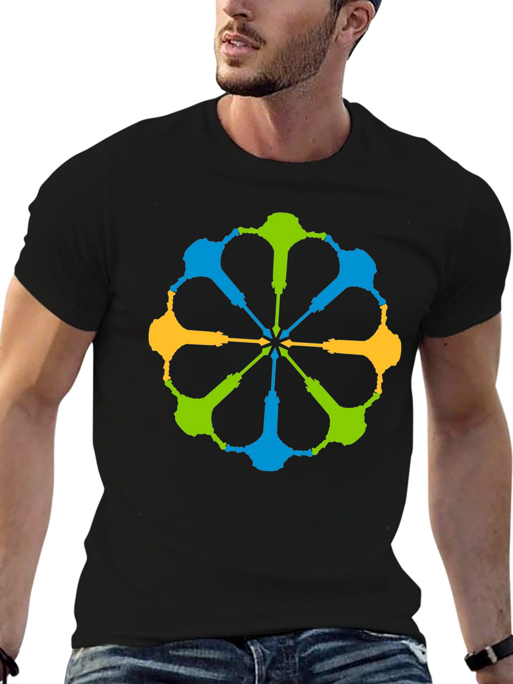 Abstract Geometric T-Shirt