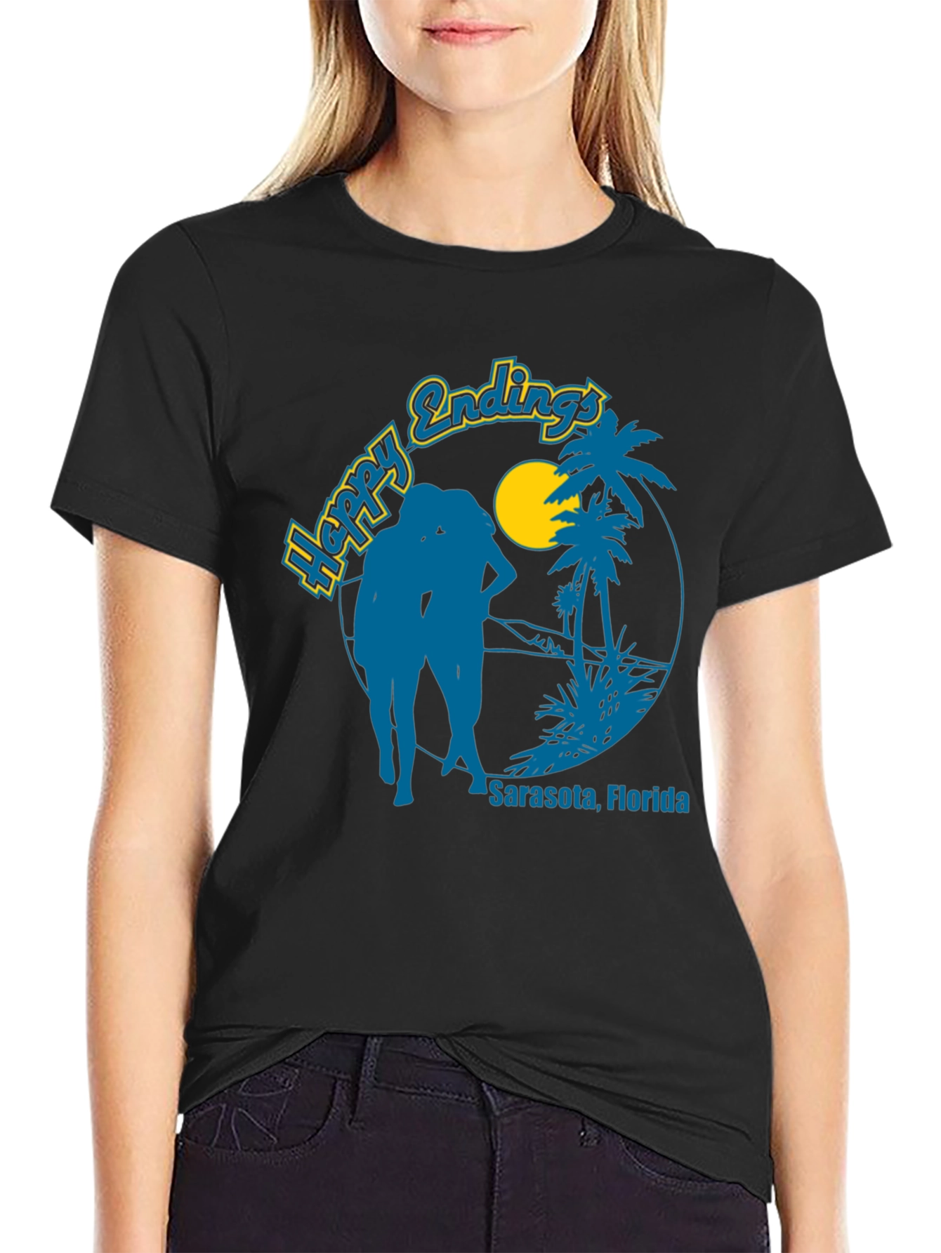 Happy Endings Sarasota Graphic T-Shirt