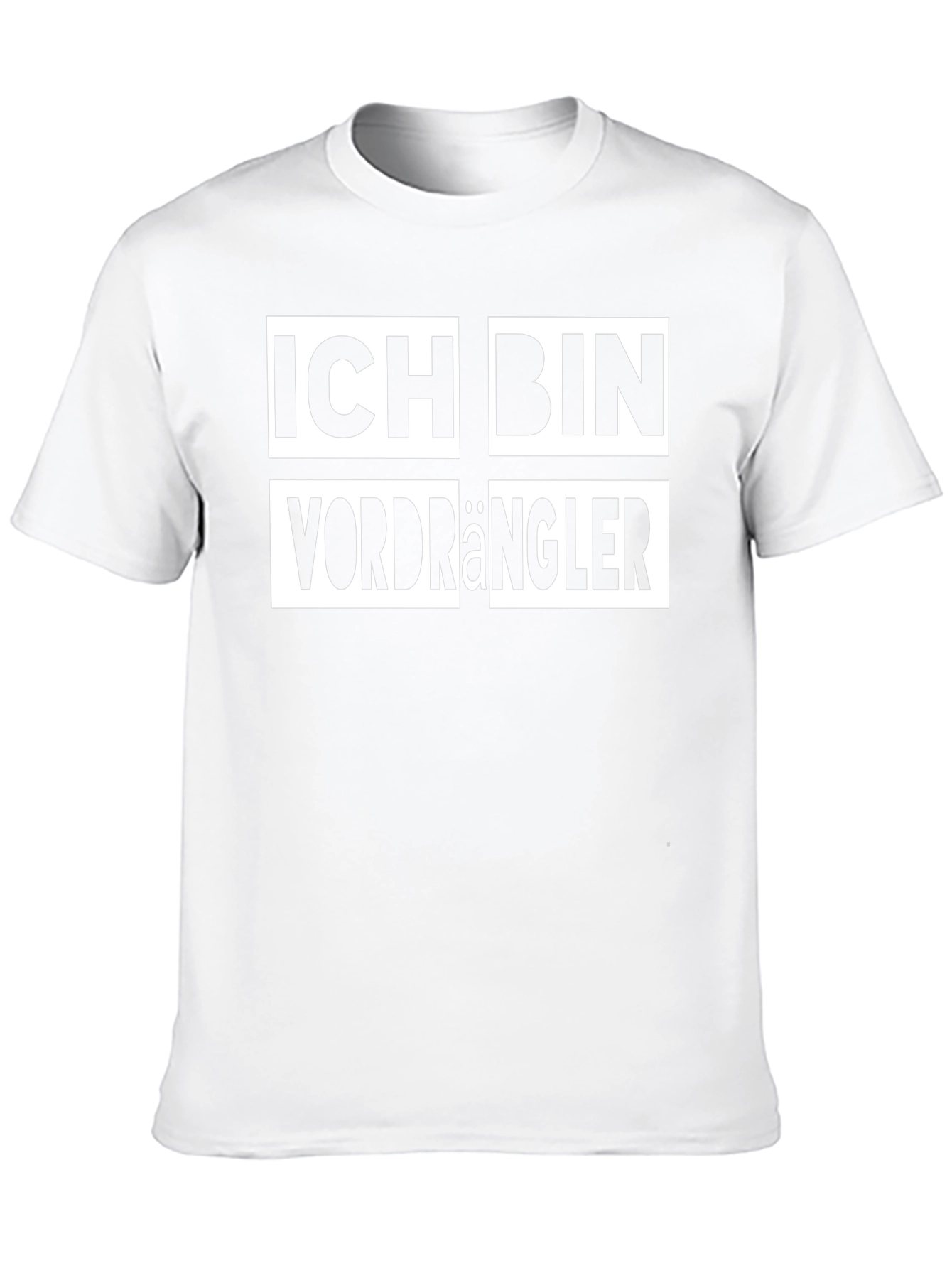 Ich Bin Vordrängler Black T-Shirt