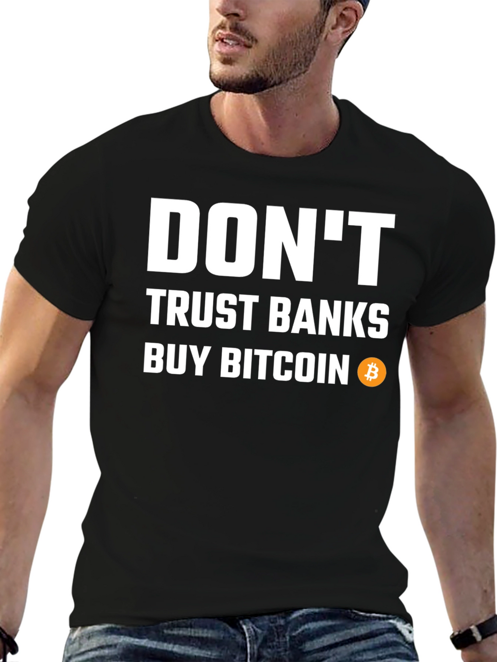 Dont Trust Banks Buy Bitcoin Black T-Shirt