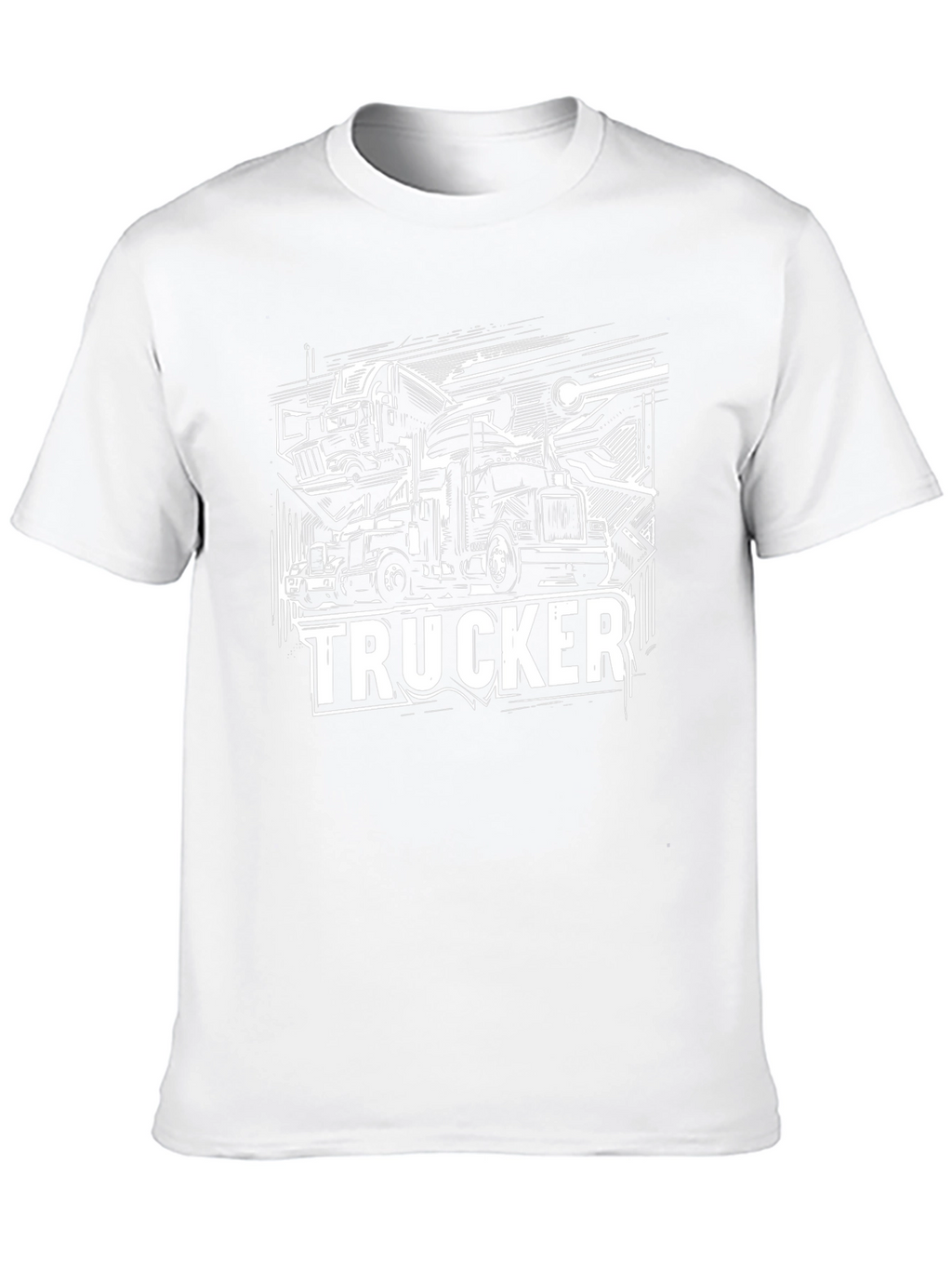 Trucker Graphic T-Shirt - Black