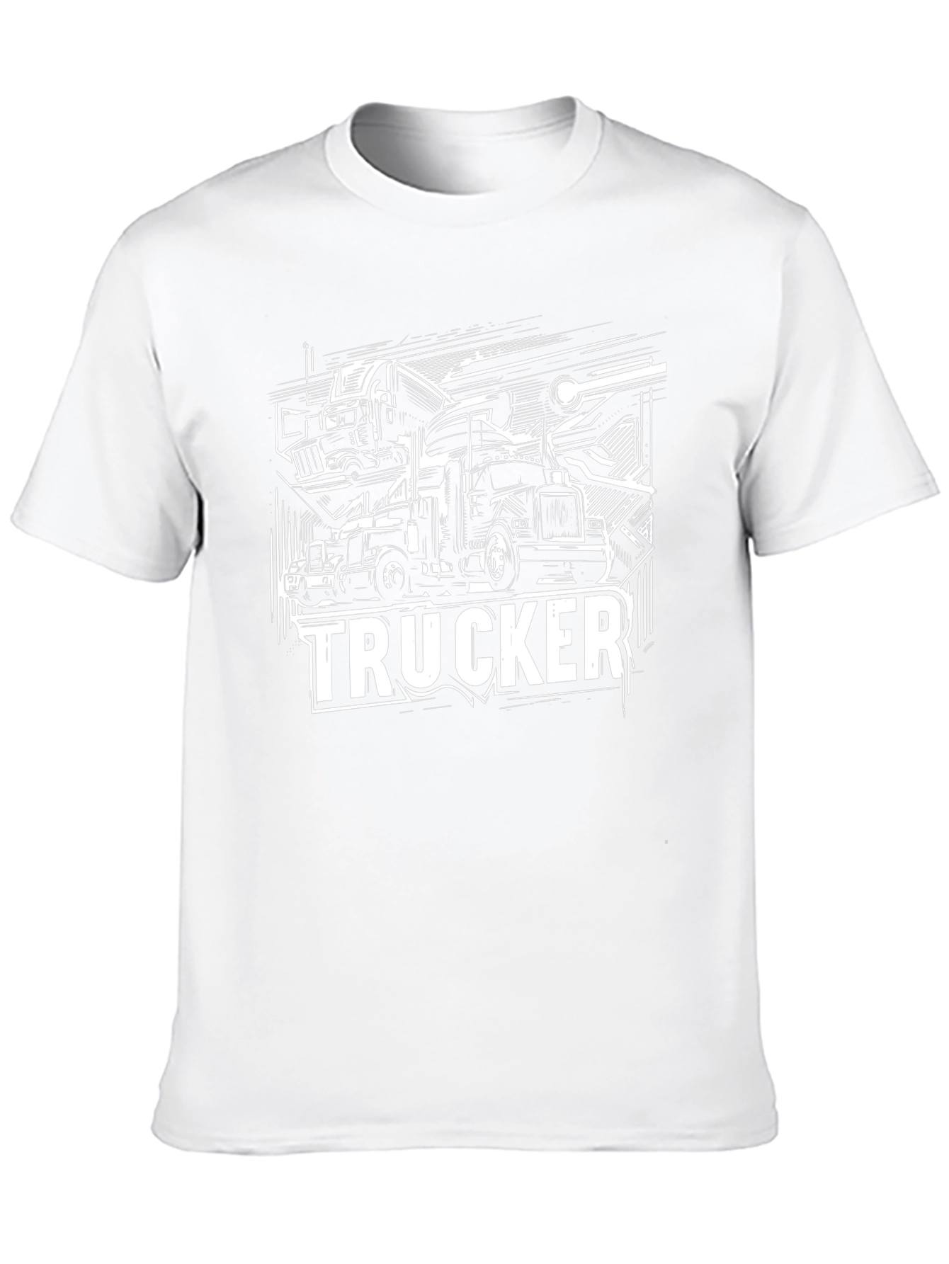 Trucker Graphic T-Shirt - Black