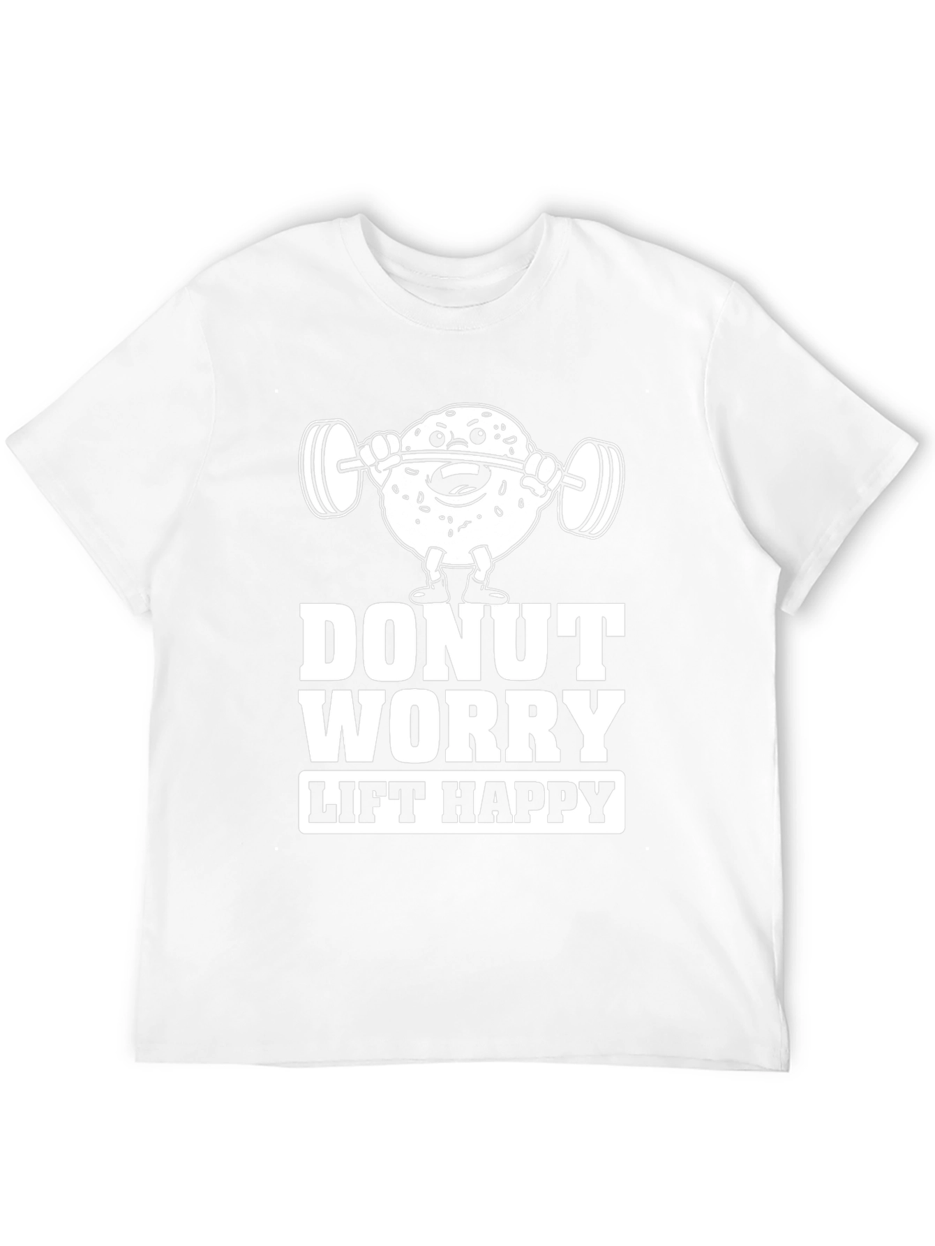 Donut Worry Lift Happy Graphic T-Shirt