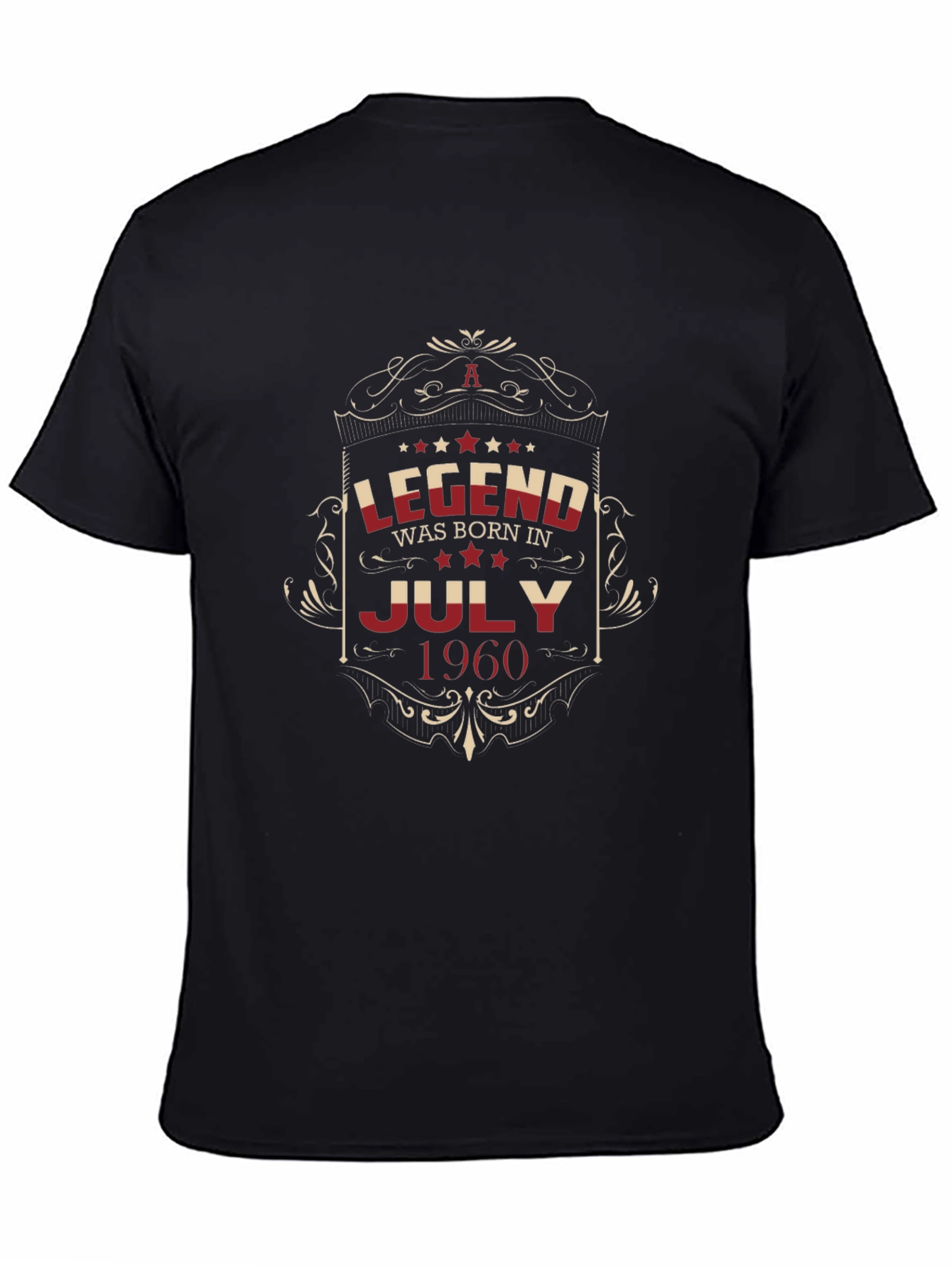 Legend Born In July 1960 Black T-Shirt