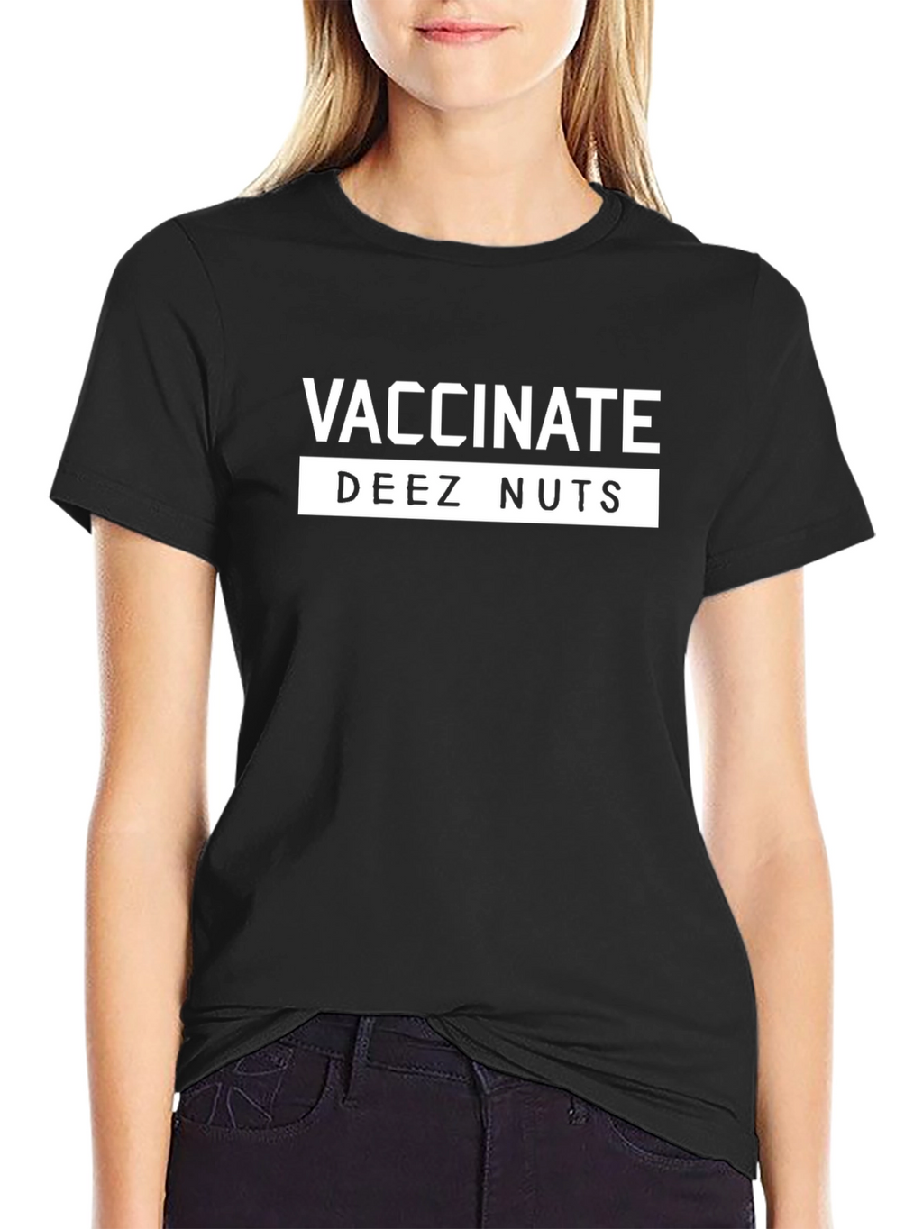 Vaccinate Deez Nuts Graphic Tee - Funny T-Shirt