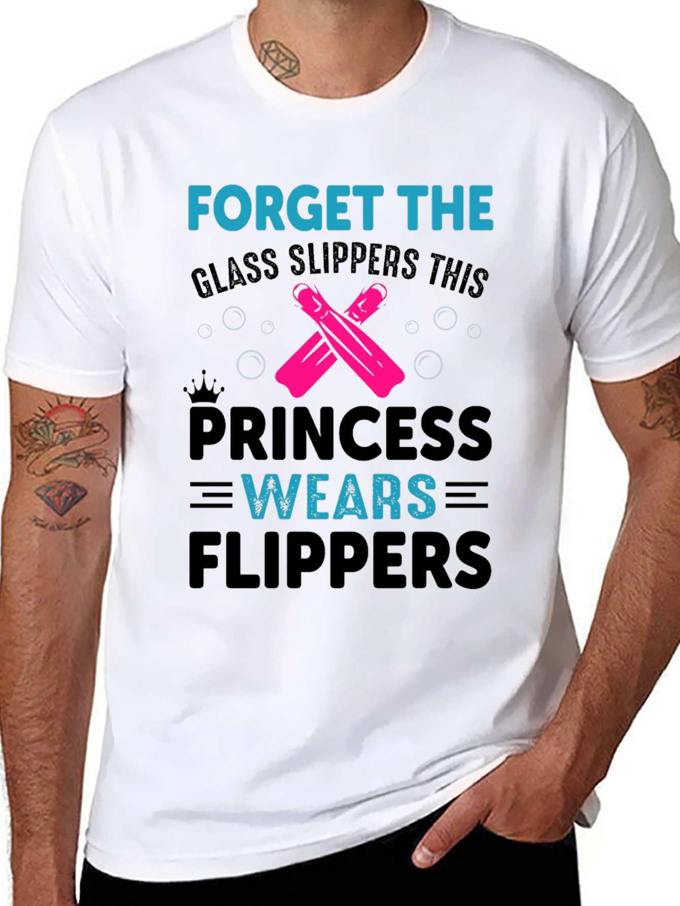Princess Wears Flippers T-Shirt