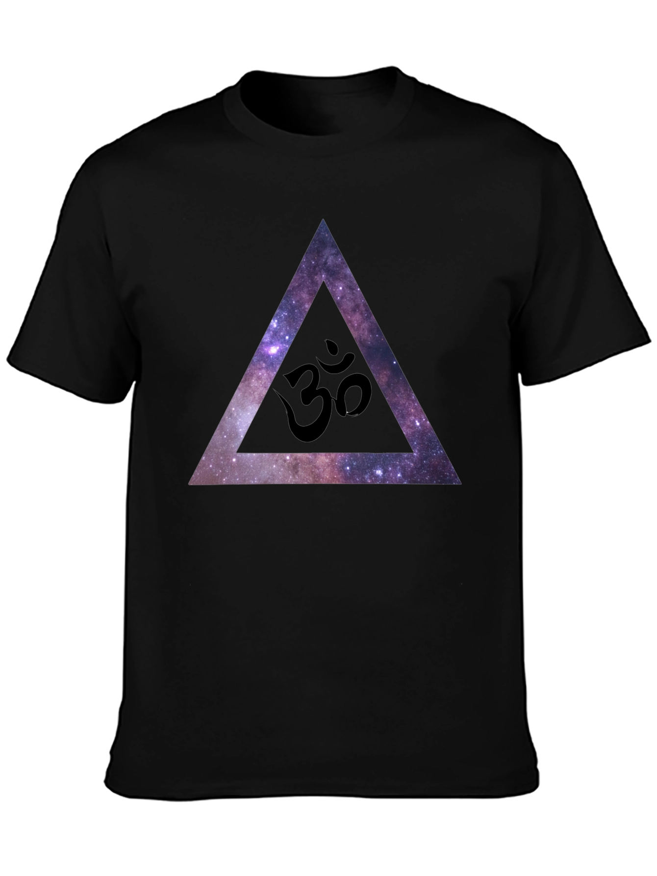 Cosmic Om Triangle Black T-Shirt