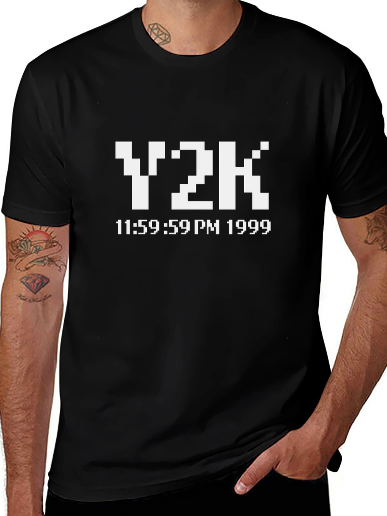 Y2K Countdown Graphic Tee - Nostalgic 1999 Style
