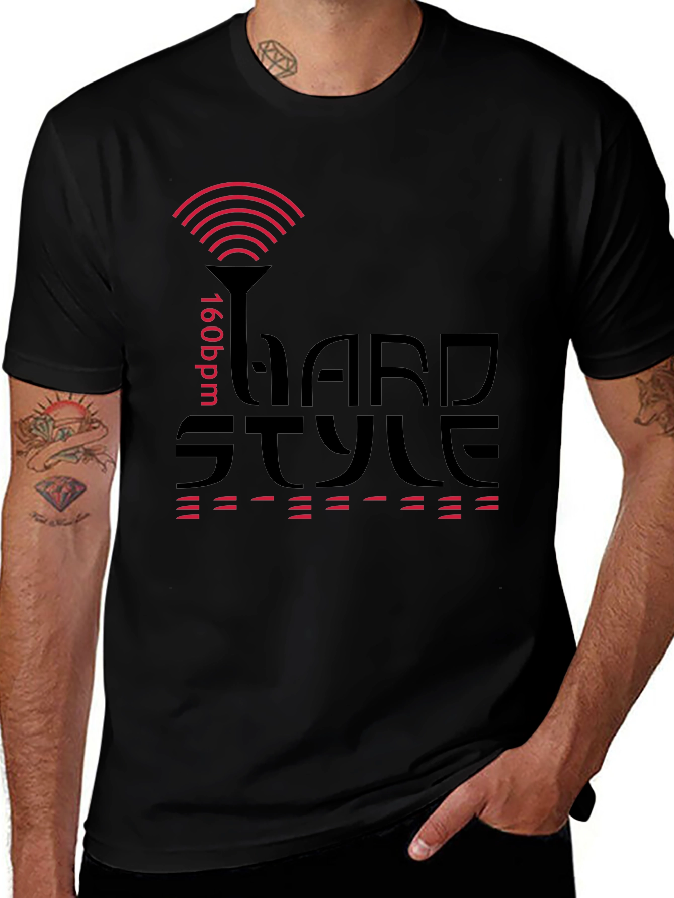 Hardstyle 160 BPM T-Shirt - Black EDM Rave Tee
