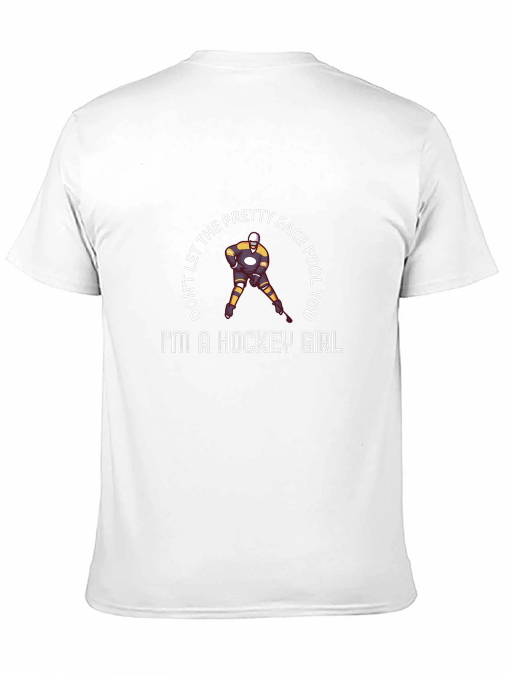 Hockey Girl Graphic T-Shirt - Pretty Face Fool You