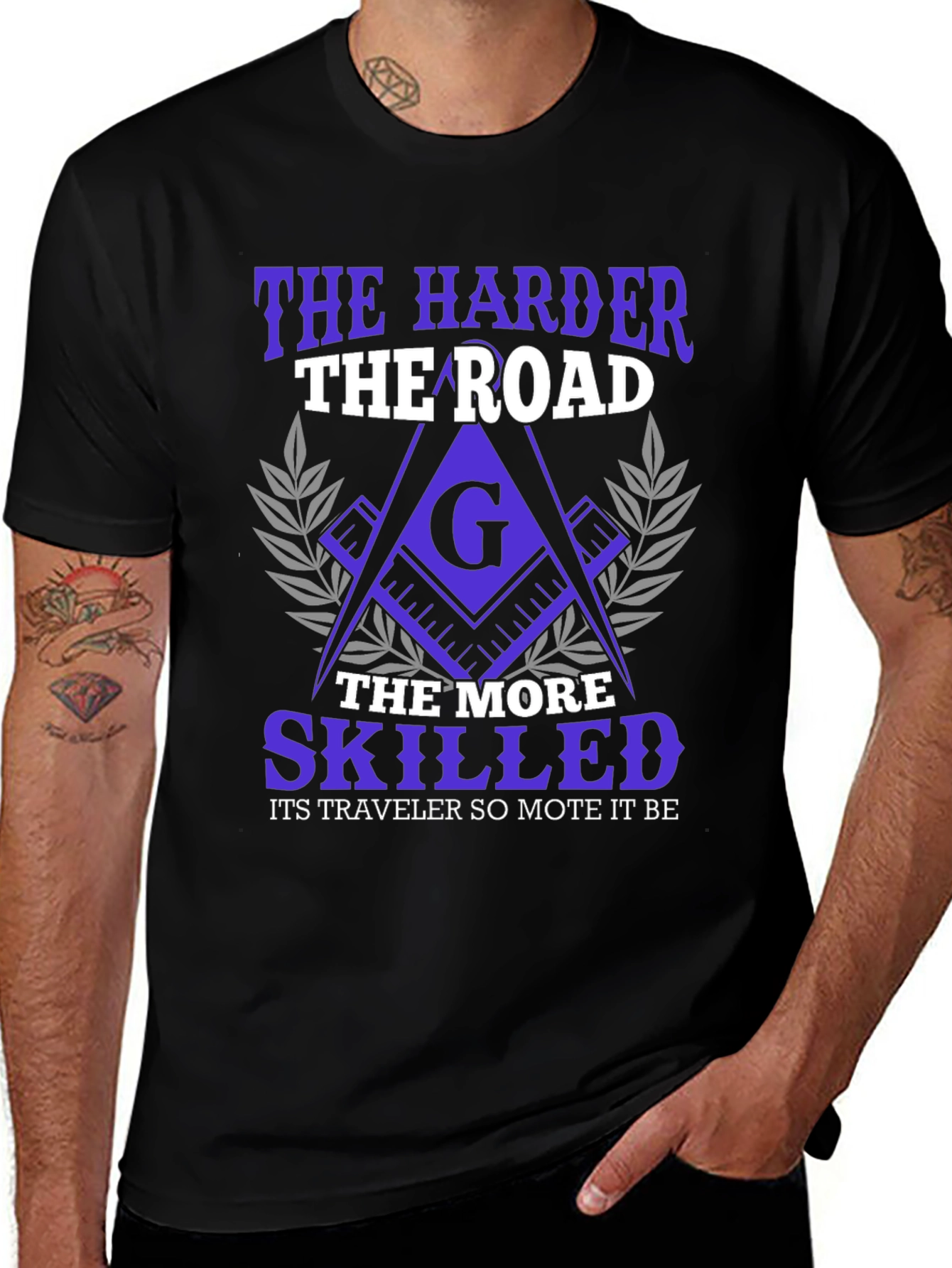 The Harder the Road Freemason T-Shirt
