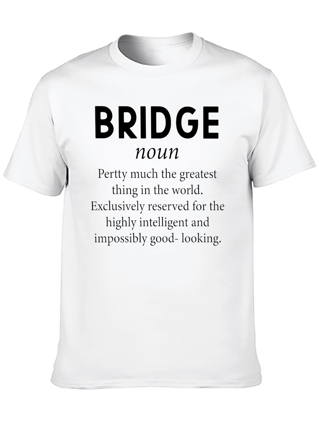 Bridge Noun Funny Sarcastic Graphic T-Shirt