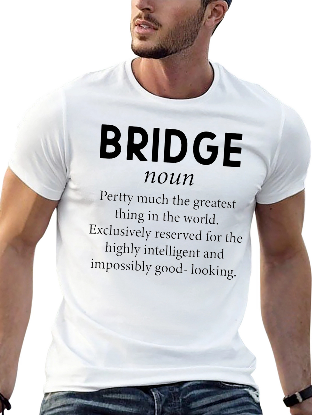 Bridge Noun Funny Sarcastic Graphic T-Shirt