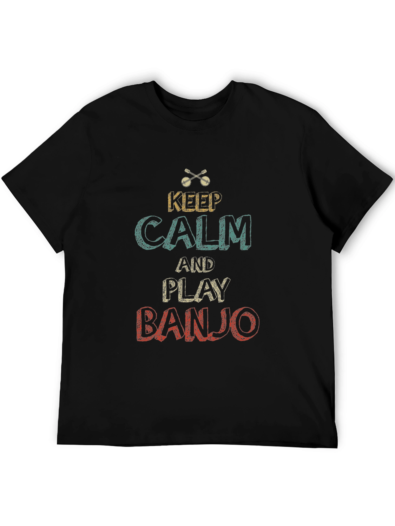 Keep Calm and Play Banjo Graphic Tee