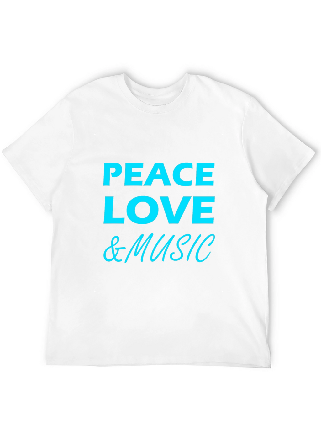 Peace Love & Music Graphic T-Shirt