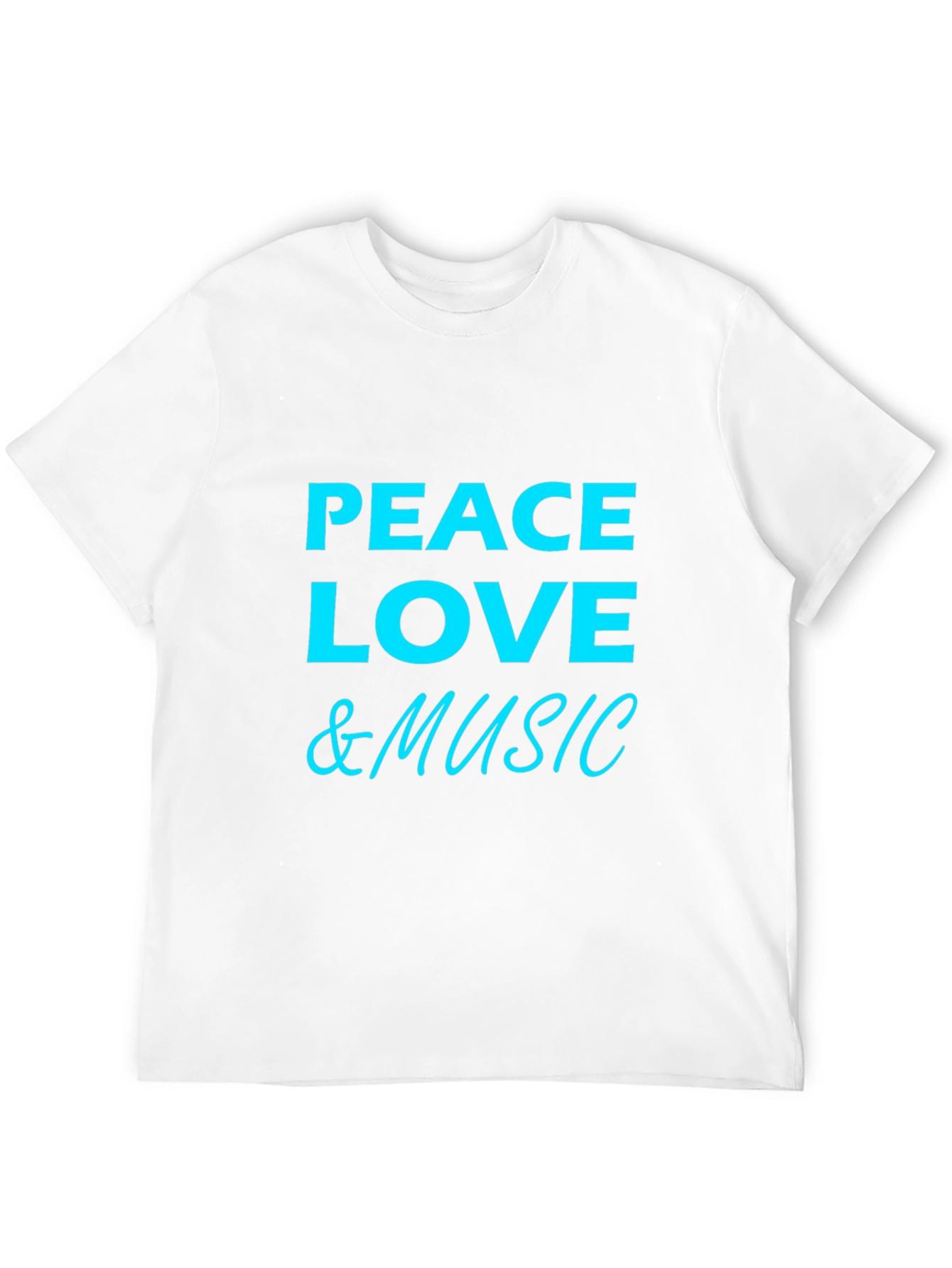Peace Love & Music Graphic T-Shirt